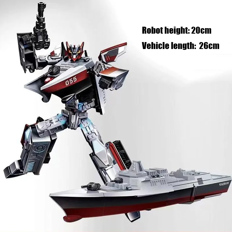 Transformation Mech Tank Fighter Destroyer Robot Deformation Model Alloy Collectible Combined Figures Military Affairs Toys'