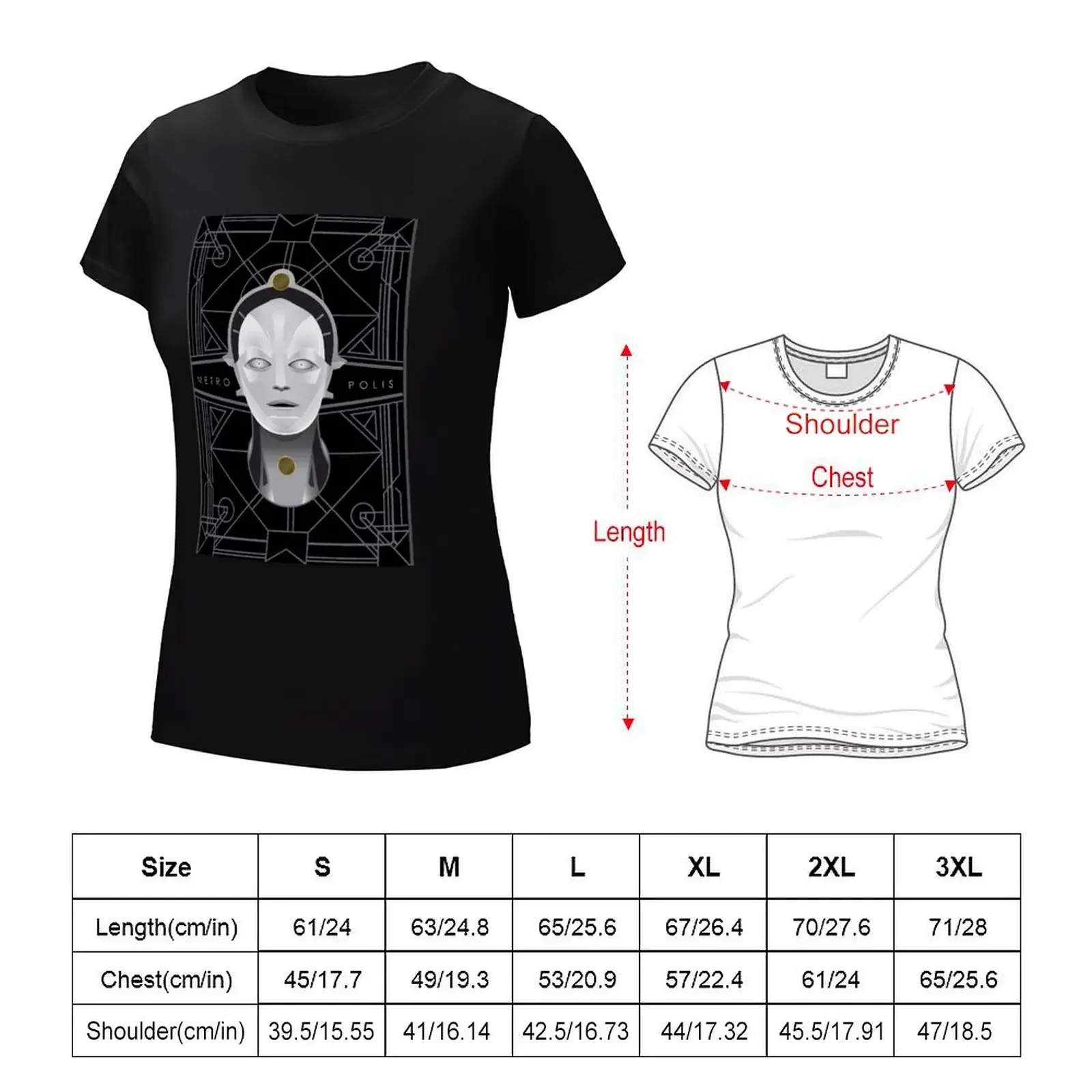 Metropolis 1927 T-shirt summer top cute clothes summer clothes luxury designer clothing Women