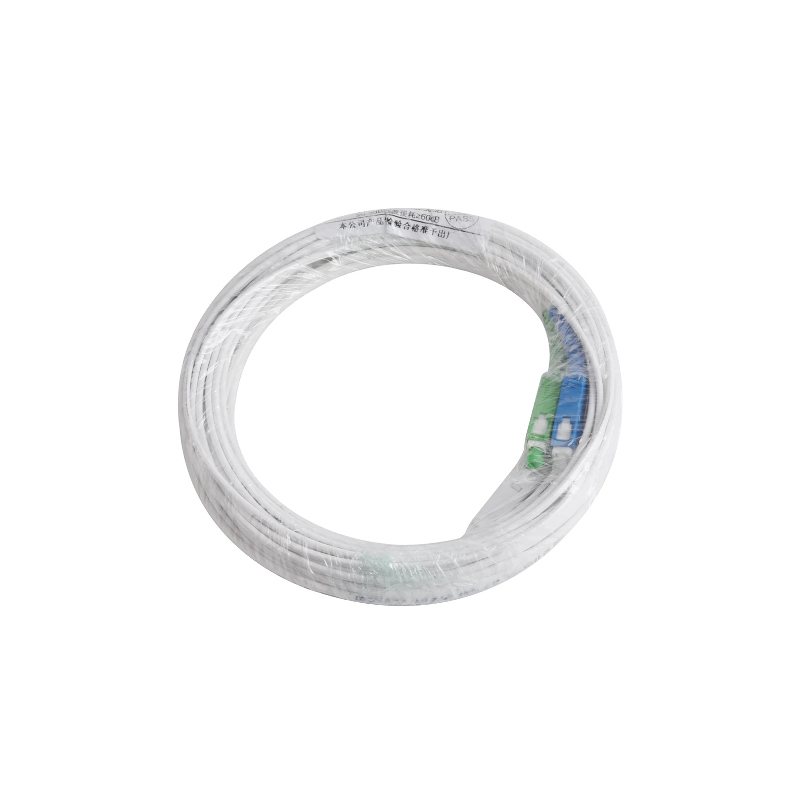 Cable óptico de 2 núcleos con coleta de fibra óptica UPC APC SC, Cable de conexión Simplex monomodo para interiores, 100M/120M/150M/200M/300M