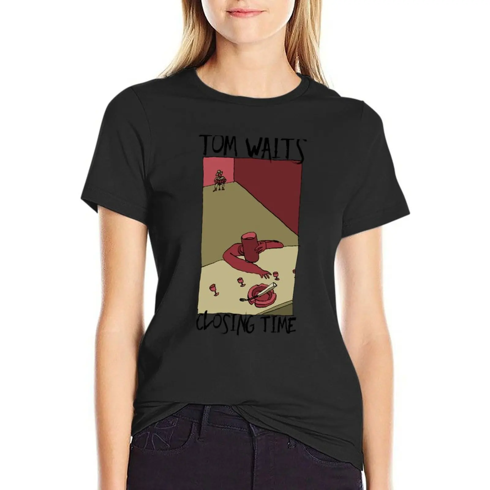 

Tom Waits - Closing Time III T-Shirt tops female Aesthetic clothing t-shirts for Women loose fit