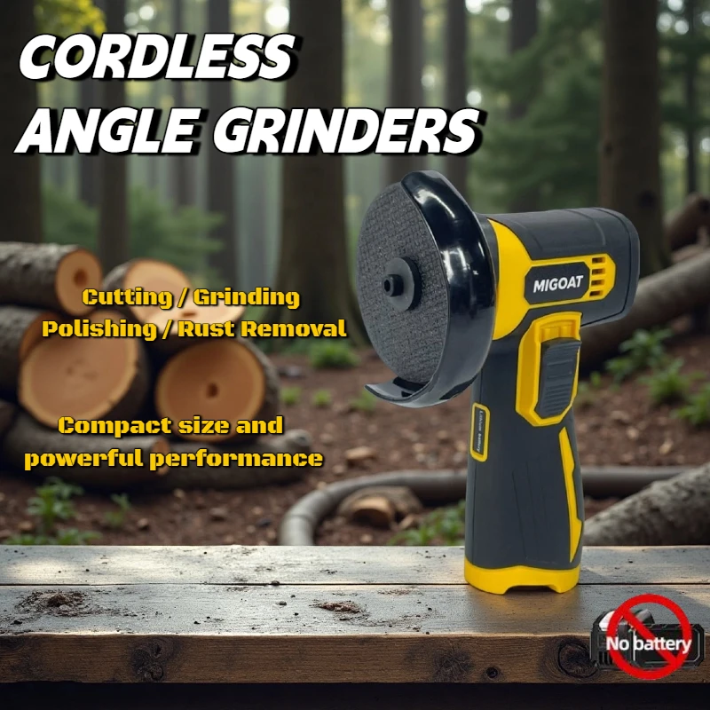 12V Compact Cordless Grinder 18000RPM Multi-Function Tool, Metal Polishing and Small Space Work, Battery Not Included(Tool Only)