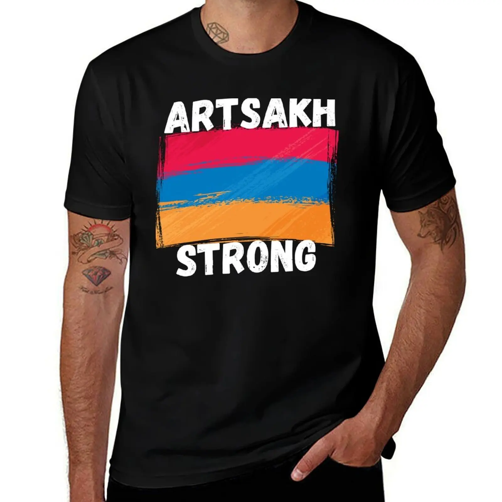 

casual man Strong print Artsakh shirts for Armenia man T-Shirt t custom men t cotton shirt t shirt