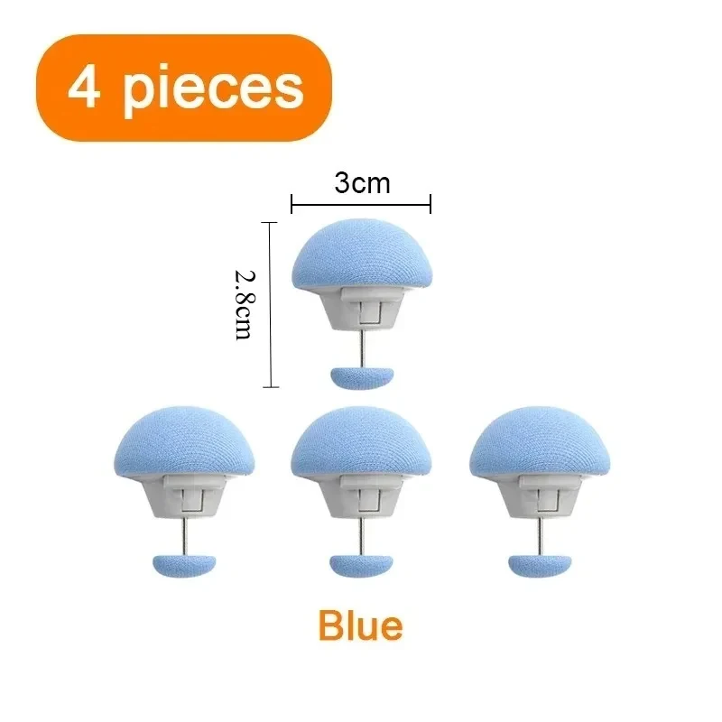 Non Slip Blanket Fastener Clip Mushroom Quilt Holder Secure Grip for Bed Sheets Bedding Handmade Kit view 6