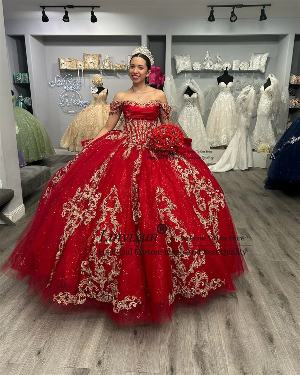 

Элегантные кружевные платья Quinceanera с аппликацией, бальное платье по индивидуальному заказу, милые платья 15 16, мексиканские платья с открытыми плечами, Vestidos De 15 XV Anos