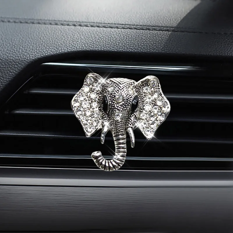 Nuovo stile elefante bottiglia di profumo auto aria condizionata uscita profumo auto profumo auto interni accessori fragranza auto