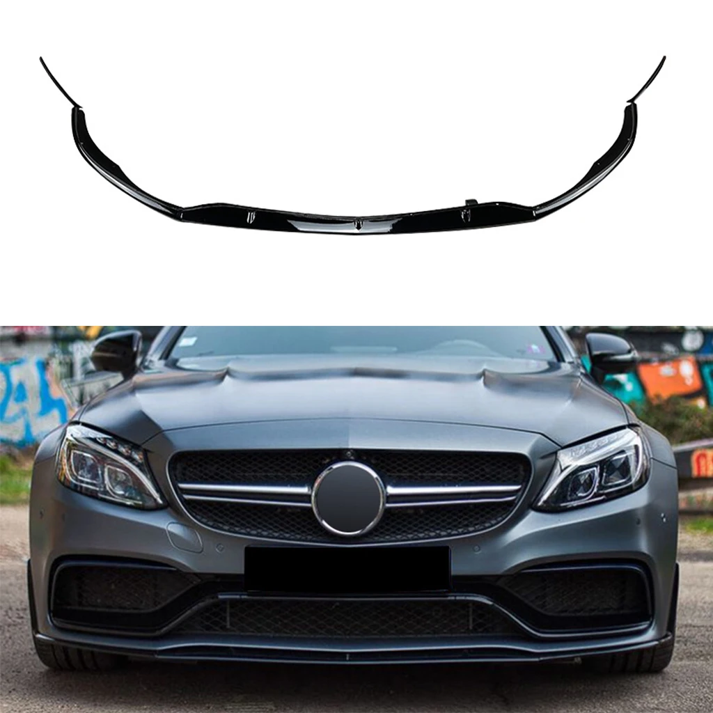 

Front Bumper Lip Spoiler Splitter For Mercedes-Benz C-Class W205 C205 S205 C63 AMG 2015-2022 Diffuser Body kits