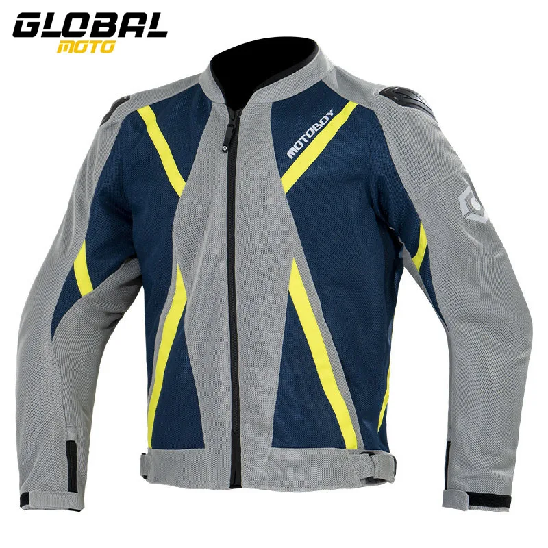 

Breathable Mesh Motorbike Jacket Wear Resistant Anti Drop Motorcycle Riding Clothing Windproof Motorcycle Jacket Protective