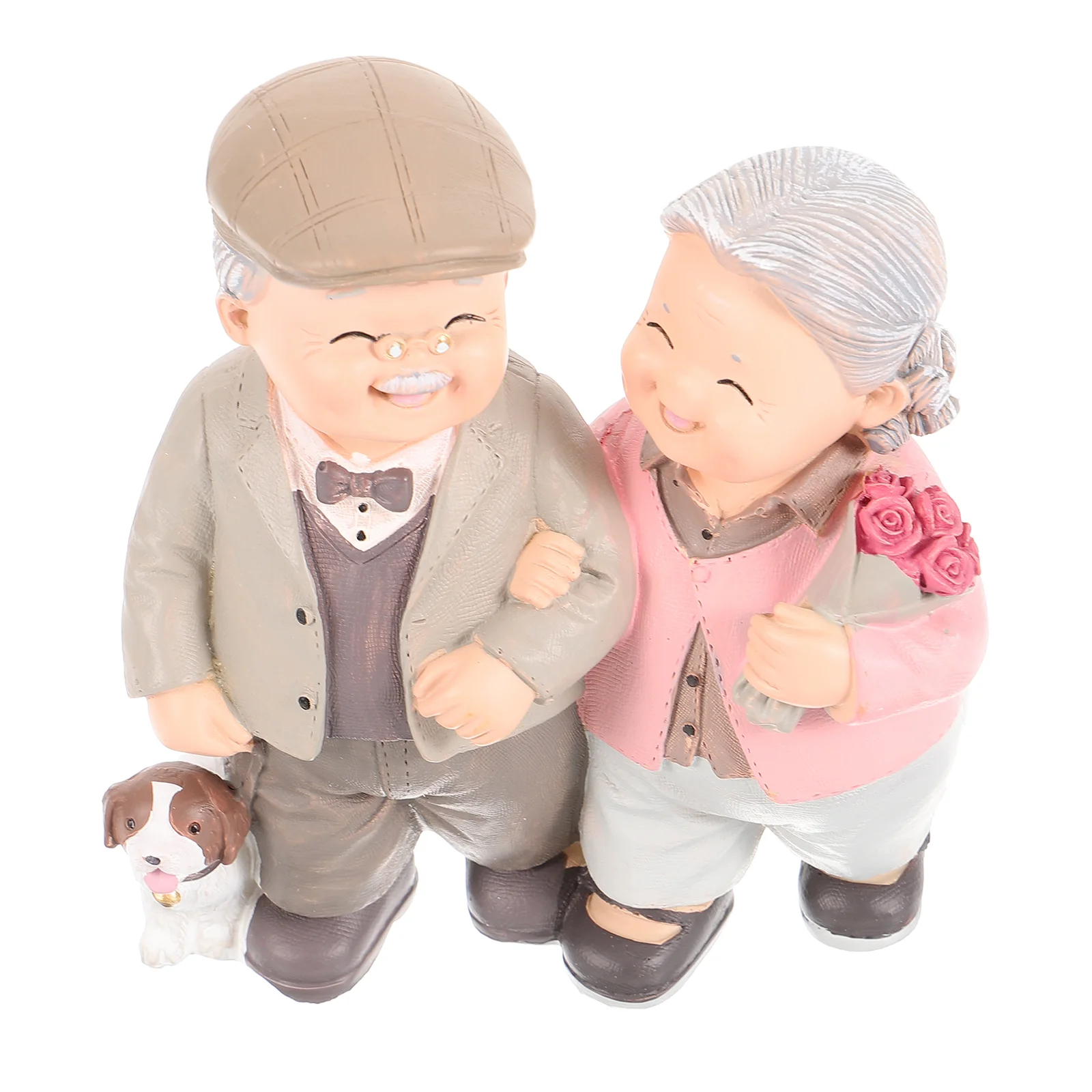 Old Man Granny Ornaments Wedding Adornment Love Lasts Figurine Sweet Home Decor Decoration Eye-catching