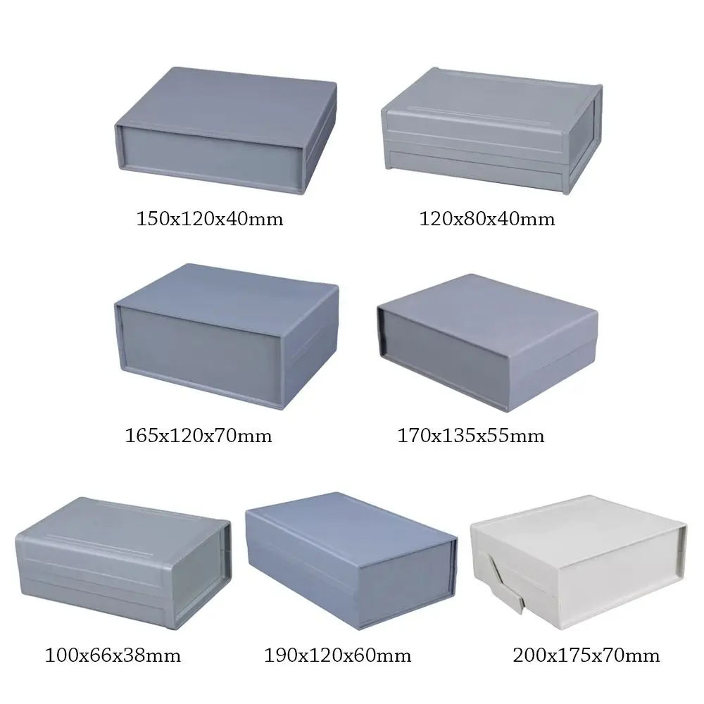 Grey High Quality ABS Plastic Electronic Project Box Enclosure Boxes Instrument Case Waterproof Cover Project