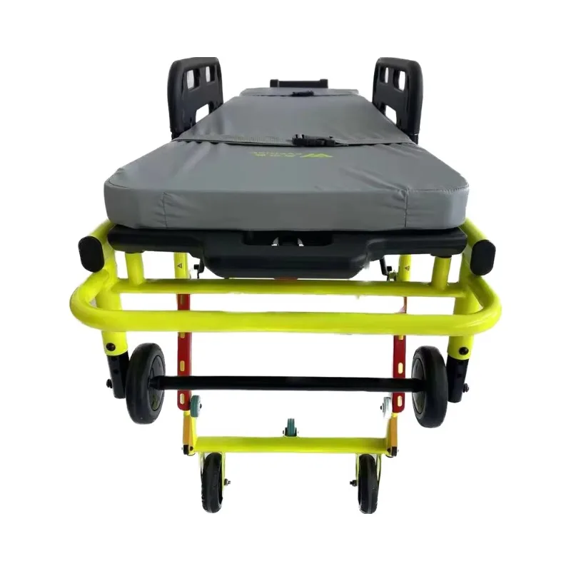 Manual High-Strength Steel Alloy Ambulance Stretcher Designed to Prevent Secondary Injuries to Patients