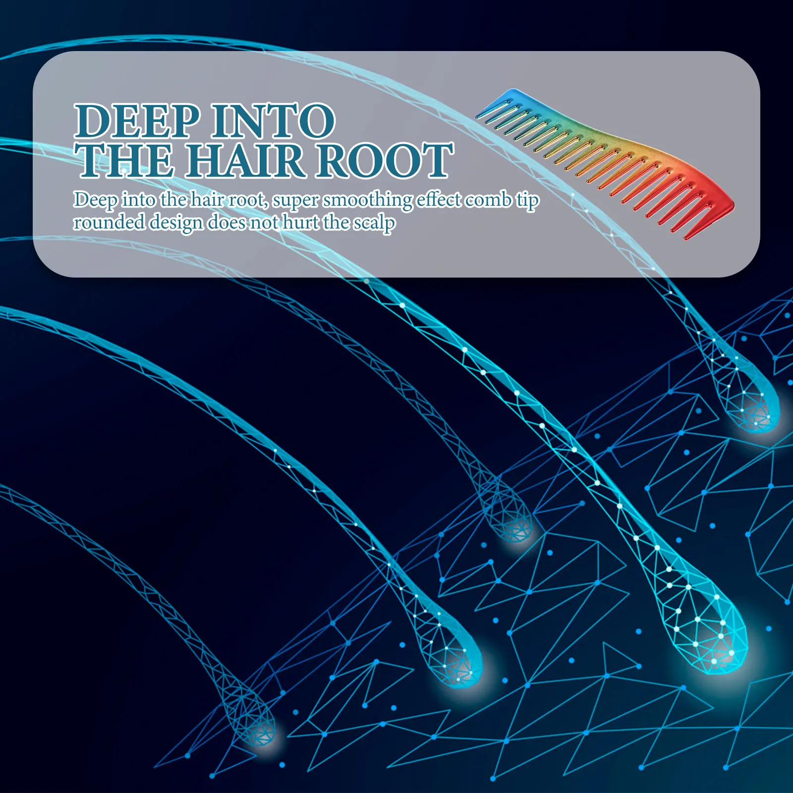 

Hair Comb Wide Tooth Design For Men Smooth Styling Salon Use Comfortable Daily Grooming Tool Wet Dry Hair