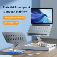 Rotatable Height Adjustable Foldable Laptop Desk Stand Aluminum Computer Holder for Macbook Air Mac Book Pro Dell Lenovo Xiaomi