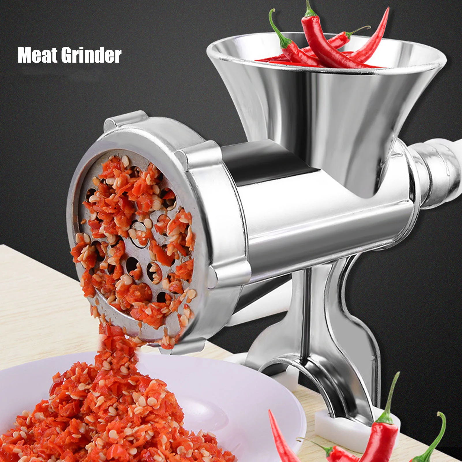 

Grinding Machine Multi‑Function Manual Meat Grinder Mincer Chopper Sausage Stuffer for Home Commercial Use Sausage Stuffer