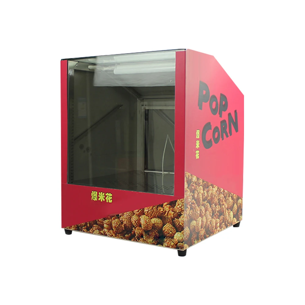 Tetera eléctrica agitadora comercial para cine, vidrio templado de acero inoxidable, fabricante de palomitas de maíz de pie para caramelo