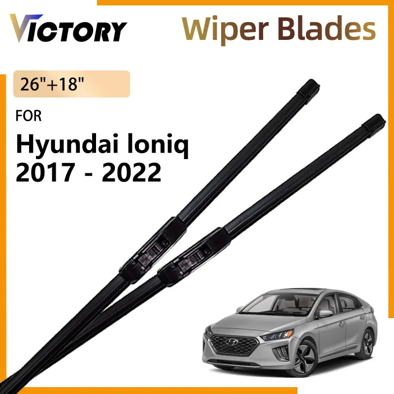 

Car Front Wiper Blades For Hyundai Ioniq Hybrid 2017 - 2022 2021 2020 2019 2018 Accessories Windshield Windscreen Window Brushes