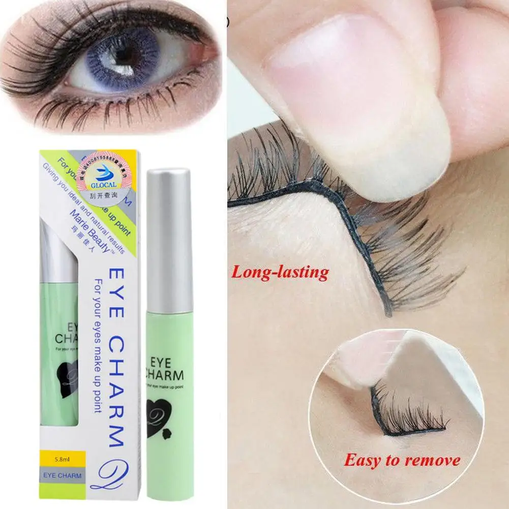 5,8 ml falscher Wimpern verlängerung kleber wasserdicht schnell stark trocken Primer Wimpern reizung lange Werkzeuge keine transparente dauerhafte t2q2