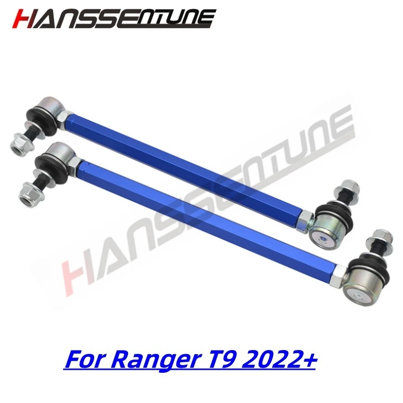 

For Ranger T9 2022+ 4x4 Suspension Front Adjustable Stabilizer 14mm Ball Joint Sway Bar End Link Kits