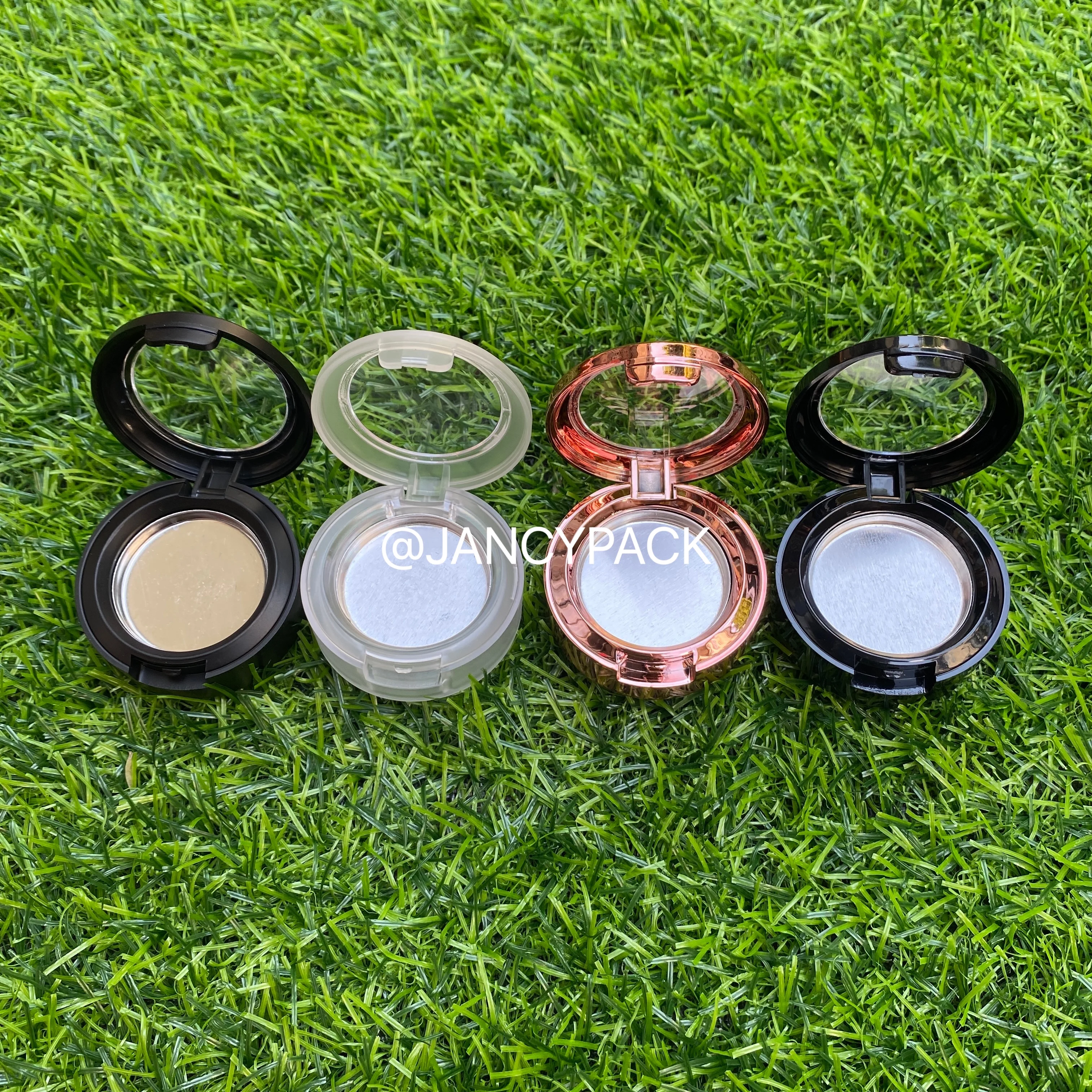 26mm 36mm 44mm Black Empty Plastic Eyeshadow Powder Compact High Class Blusher Container  Eyeshadow Flip Case Cosmetic Pallette