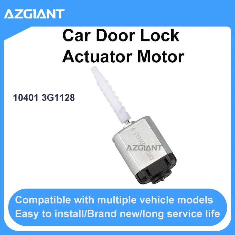 Cerradura de puerta de coche AZGIANT con motor de ajuste 10401 3G1128 para Seat Cordoba 6L2 2003-2009, motor de alta velocidad y bajo ruido, piezas de coche