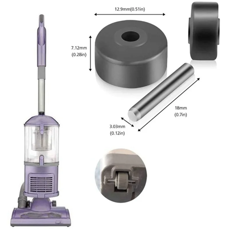 عجلات فرشاة أرضية ABUD-20 للمكنسة الكهربائية القرش NV350 NV352 NV355 NV356E NV500 NV501 والمزيد