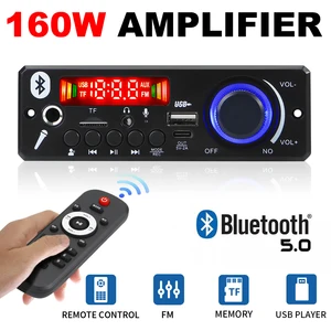 MP3 decoder plate for car, Bluetooth 5.0, 2*75W, 80W, amplifier, audio, 12V, FM radio module, TF, USB, microphone, recording, call, diy, amplifier 8 Main Sales Bluetooth Plate amplified - №7