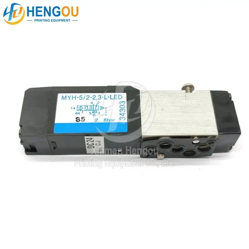 MYH-5/2-2 3-L-LED 34303 Electromagnetic Valve cylinder for Hengoucn printing parts