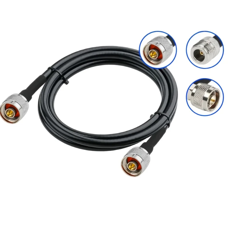 Low Loss SYV50-5/5DFB(LMR300) Coaxial Feeder Jumper Extension Cable RF Cable N Male to N Female Connector