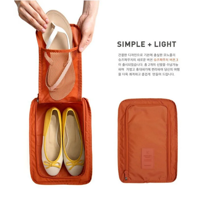 Bolsa de sapato de viagem multifuncional à prova d'água - Organizador de bolsa de armazenamento dobrável portátil para fácil transporte