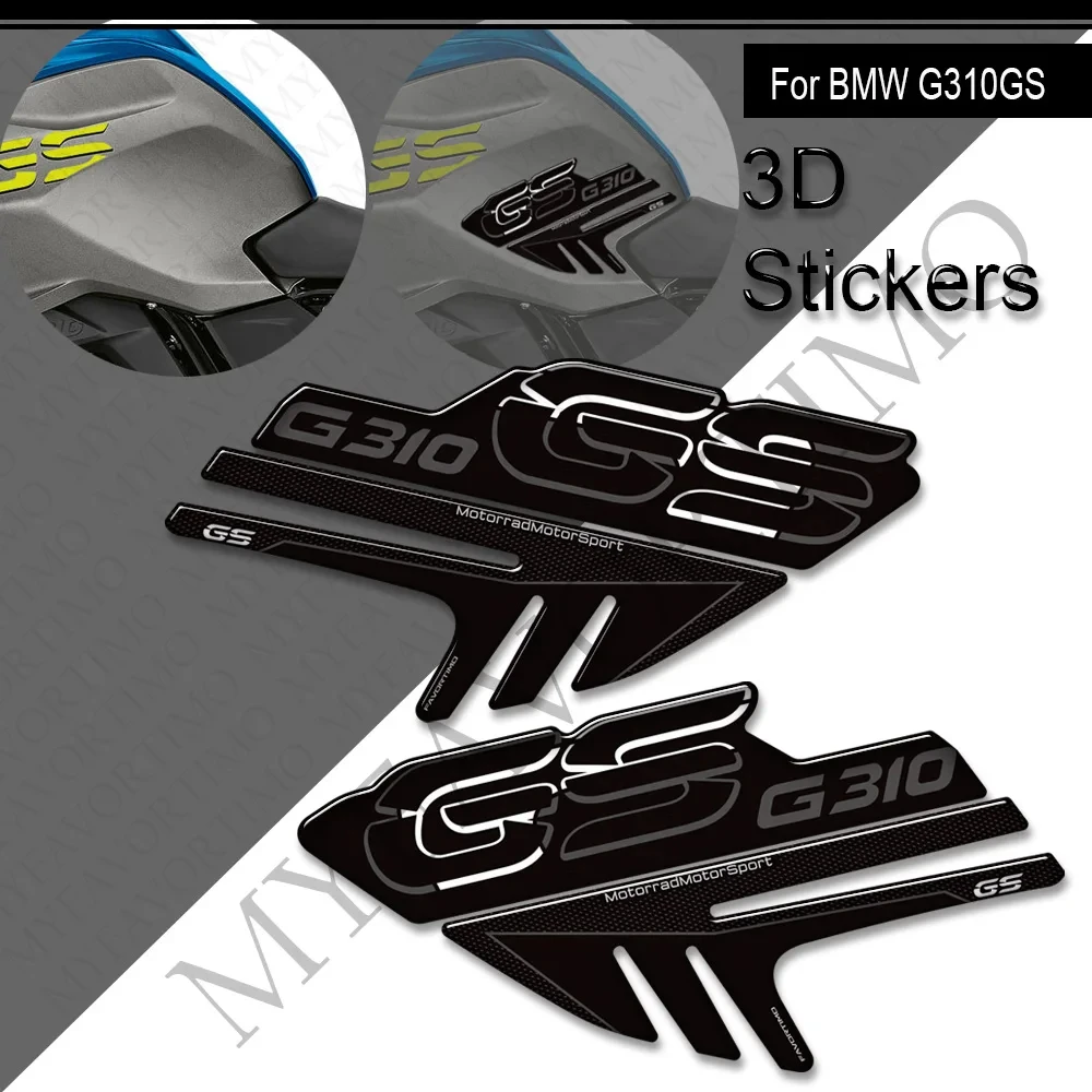 Untuk BMW G 310 GS G310GS G310 petualangan ADV bantalan tangki Gas stiker lutut minyak bahan bakar stiker Fairing pelindung Fender 2017 - 2024 2025