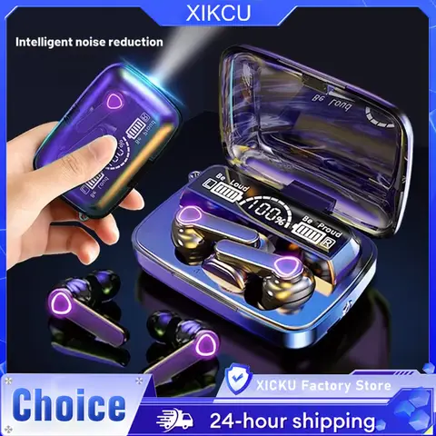 M19 TWS Wireless Bluetooth Headset Noise Cancelling Power Bank Gaming Earbuds with Mic Wireless Headphones Bluetooth Earphones