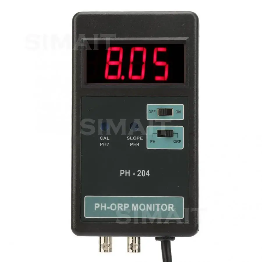 PH-204 Digital pH ORP Temperature Meter | LED Monitor Controller for Aquarium, Water Quality Testing