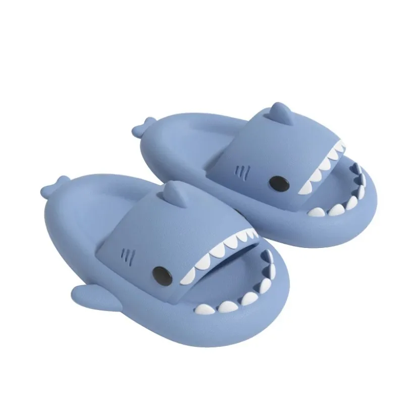 Summer non slip flip flops Shark slipper female cloud children clap hand soft sandals family indoor outdoor funny family flats