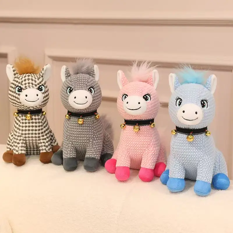 

22/30cm Simulation New Ringing Pony Doll Stuffed Plush Toy Cartoon Anime Cute Home Pillow Children's Birthday Gift Fun Doll