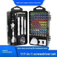 117 in one screwdriver set, multifunctional disassembly and assembly tool for mobile phones, clocks, and precision batch heads