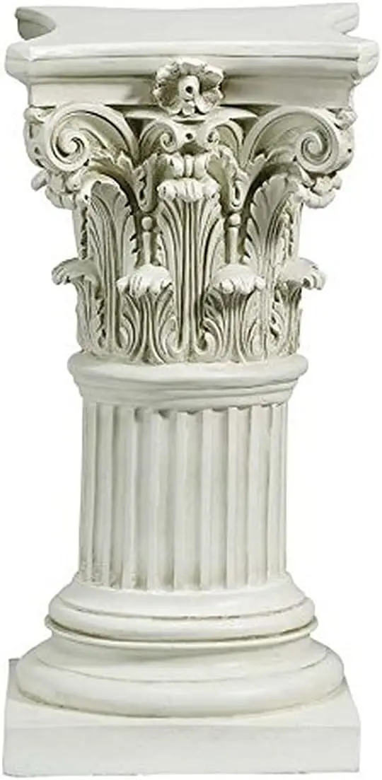 

Design Toscano JQ7664 Corinthian Pedestal Column Plant Stand, 29 Inches High, Handcast Polyresin, Antique Stone Finish