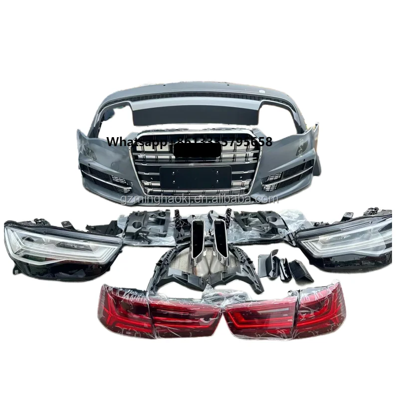 

For A6 Coupe Avant Auto Parts Assembly Modified Body Kit Front Rear Bumper Fog Lights Front Rear Bumper Upgrades-Used