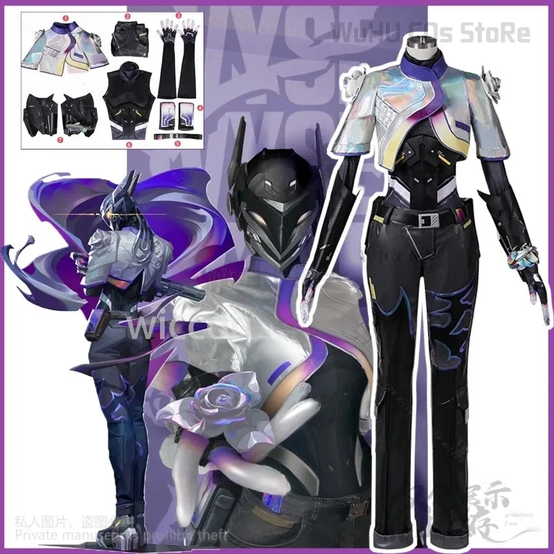 Аниме-игра VALORANT, последний костюм для косплея, униформа для ролевых игр, Хэллоуин, карнавал, вечеринка, Рождественский наряд, реквизит, индивидуальный герой