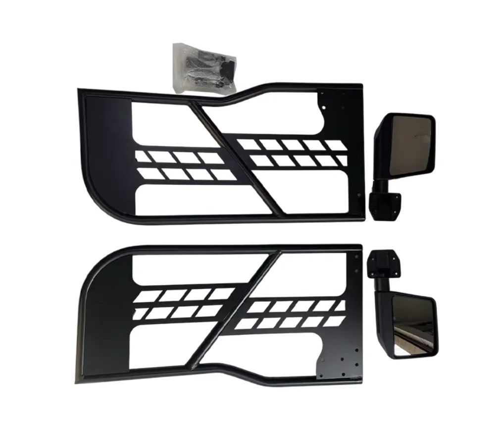 Black Steel Off Road Style 4X4 Tubular Half Door For Jeep Wrangler JL For 2 Door/ 4 Door