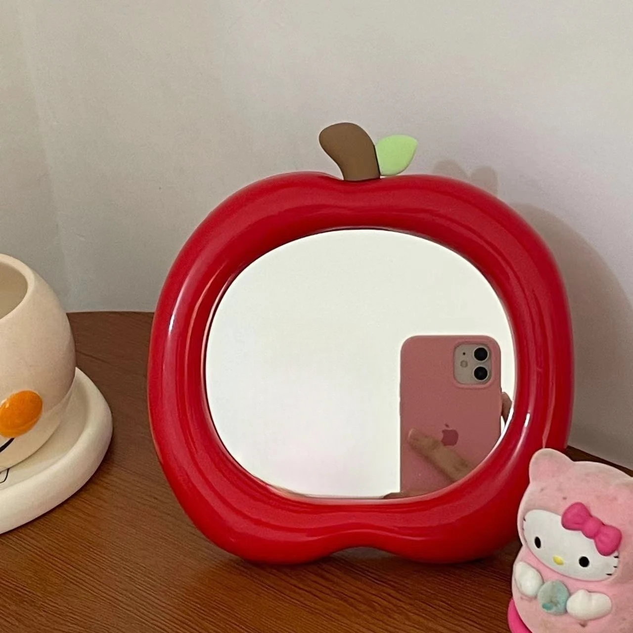 Portable Desktop Apple Makeup Mirror Student Dormitory Dormitories Home Bedroom Offices Standing High-definition Dressing Mirror