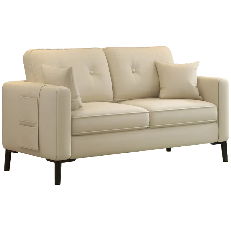 

clothing store two-person two-person leather art small sofa