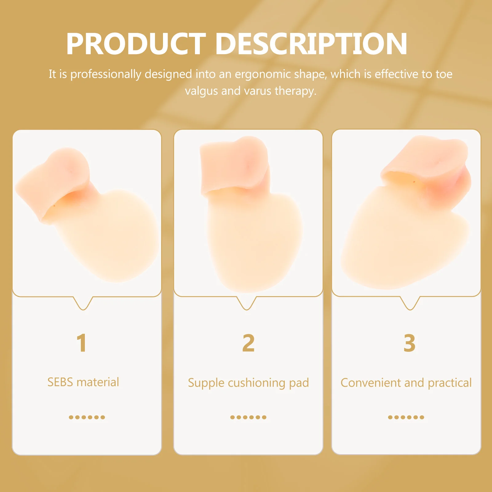 8 Pcs Little Toe Splitter Straightener Foot Corrector Device Care Tool Isolation Pad Separator Eversion