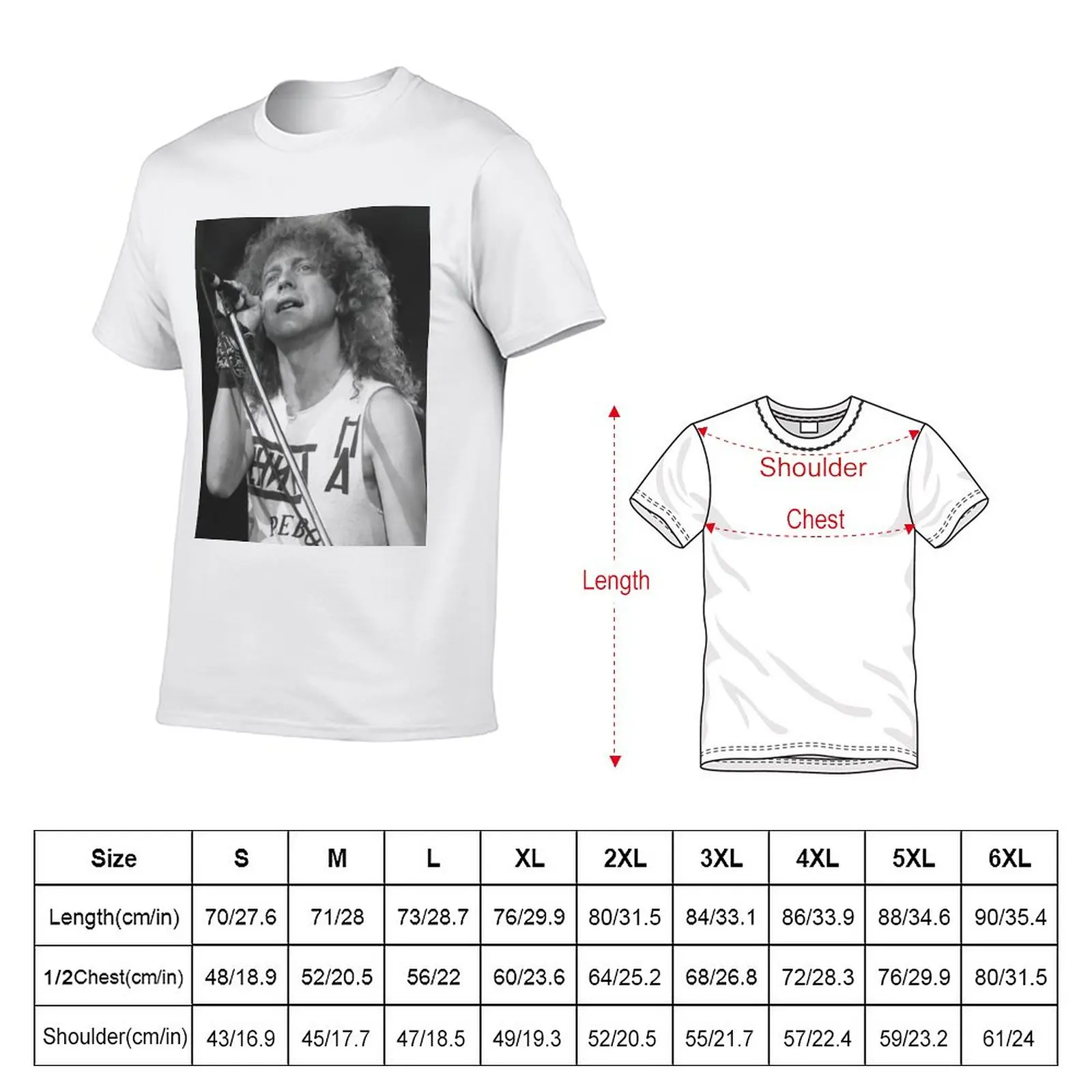 New Lou Gramm BW Photograph T-Shirt aesthetic clothes plus size t shirts mens graphic t-shirts funny