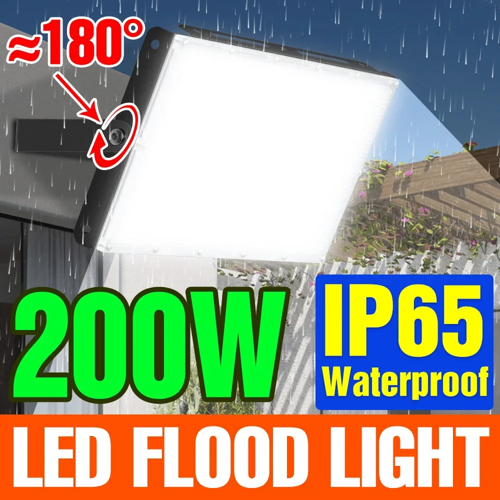 

200W Led Flood Light 220V Street Lamp LED Projector Outdoor Lighting Floodlight Foco LED Spotlight Refletor Wall Lamp Landscape