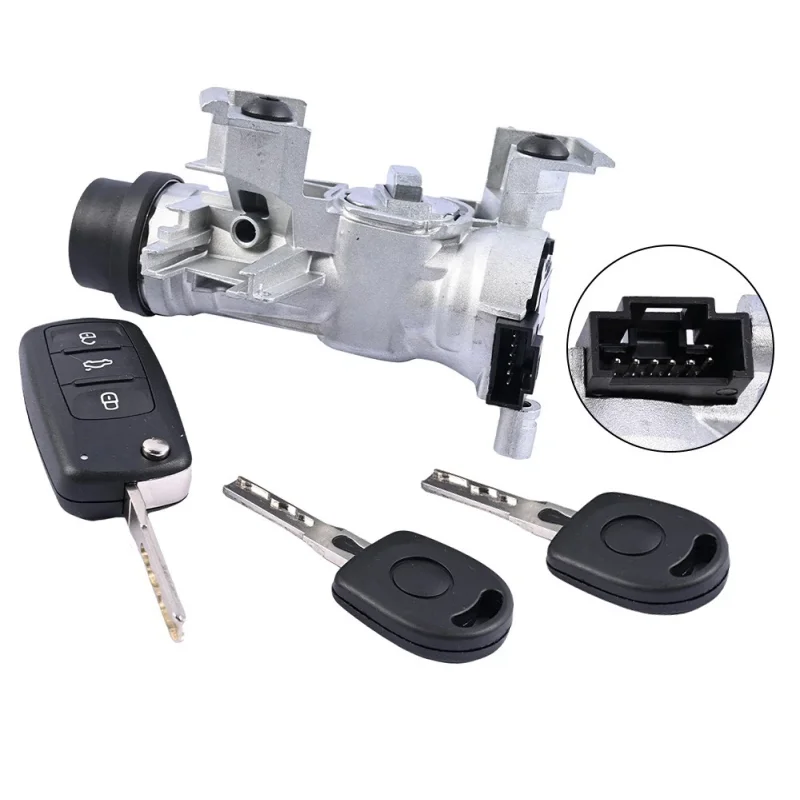 Car Ignition Starter Switch Assembly 1K0905851B For VW Jetta Tiguan Golf MK5 MK6 Also Fits Select Seat & Skoda Models