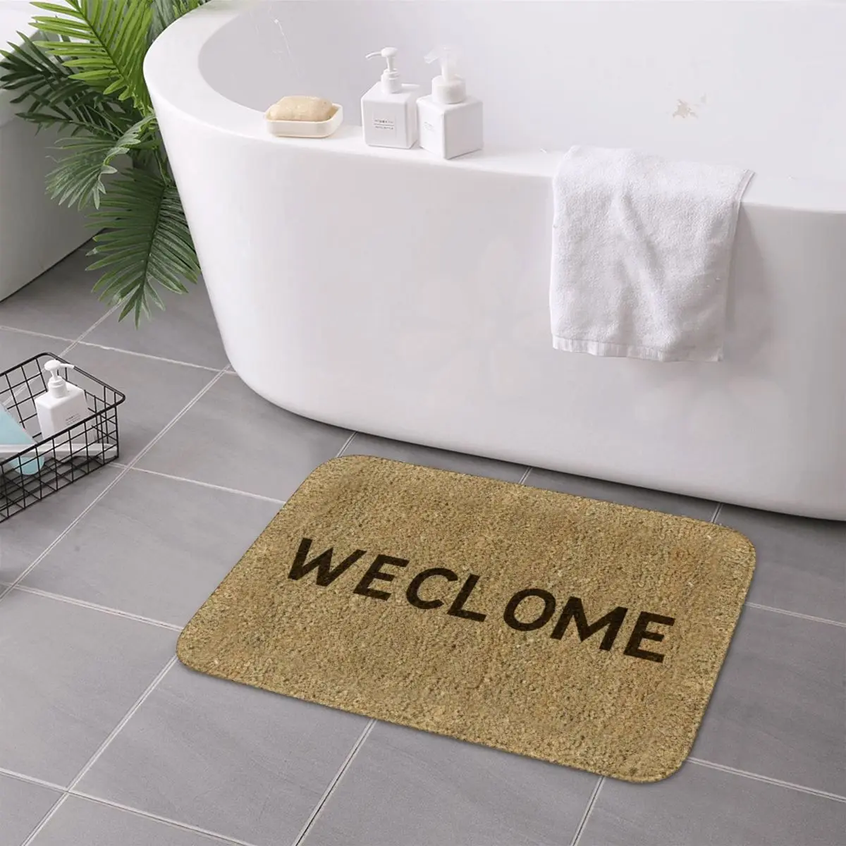 

WECLOME (Still Game) Anti-slip Doormat Floor Mat Carpet Rug for Kitchen Entrance Home Bathroom Living room Footpad Mats