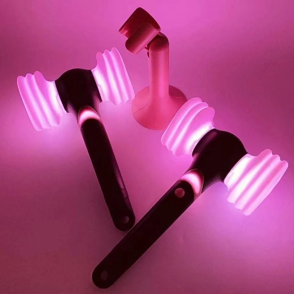 KPOP Pink Lightstick Pink Hammer Lights Ver.2 Ver.1 JISOO JENNIE ROSE LISA Lamp Concert Lamp