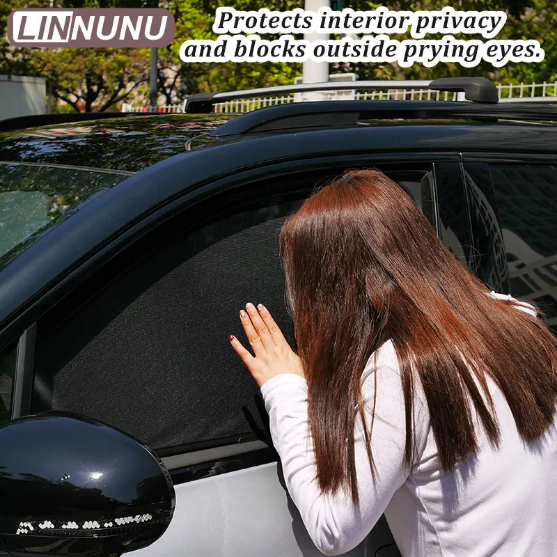 Linnunu for Lynk & Co 08 Em-P 2026 2025 Car Sunshade Magnetic Mesh Curtain Side Window Sun Shade Uv Protection Visor Accessories view 5