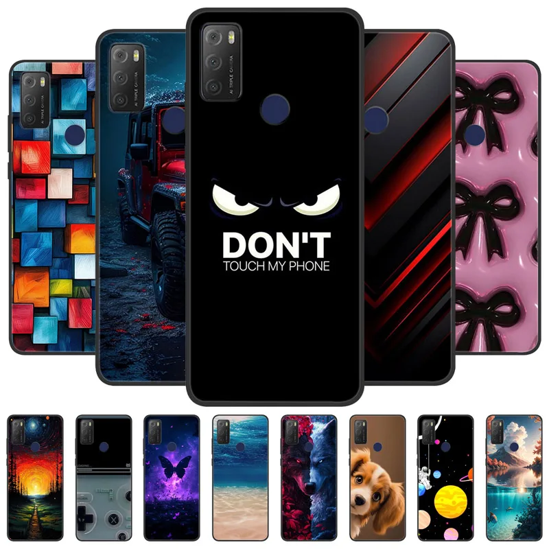 Funda para Alcatel 1S 2021, Funda Protectora para Alcatel 1 S 2021 1S(2021), Funda Coque Bumper 6025H 6025D de Silicona Suave TPU a Prueba de Golpes
