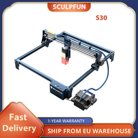 SCULPFUN S30 5W Laser Engraver Cutter, Automatic Air-assist, Replaceable Lens, 32-bit Motherboard, 410x400mm