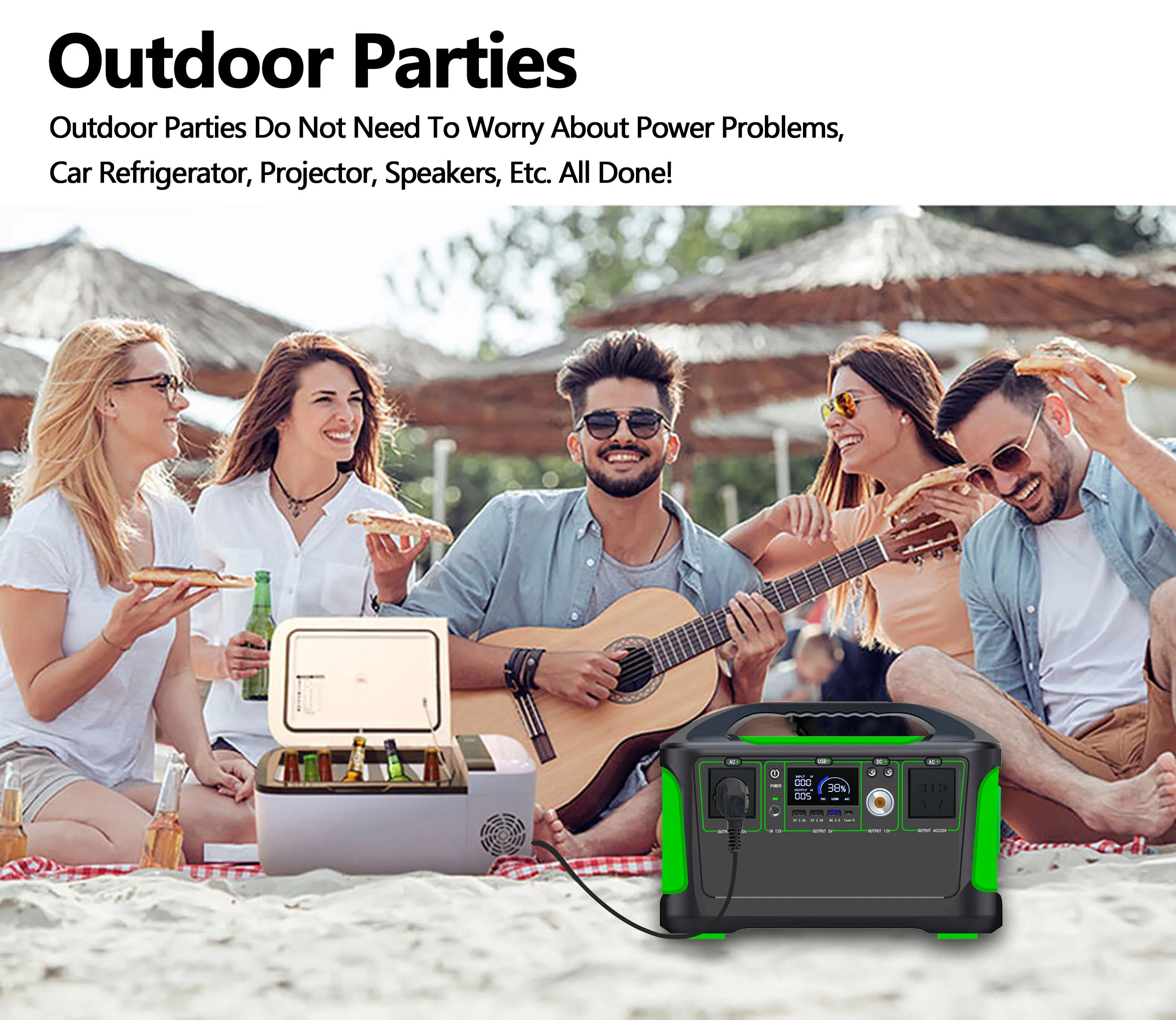 Stasiun Tenaga Portabel All In - Lifepo4 Battery Pack ulasan dan harga